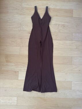 Soft motion scoop back flared bottom jumpsuit